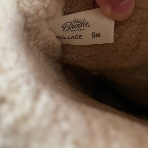 Paul Brodie Tall Lace Winter Boots Mukluks Brown Leather - Picture 7 of 8